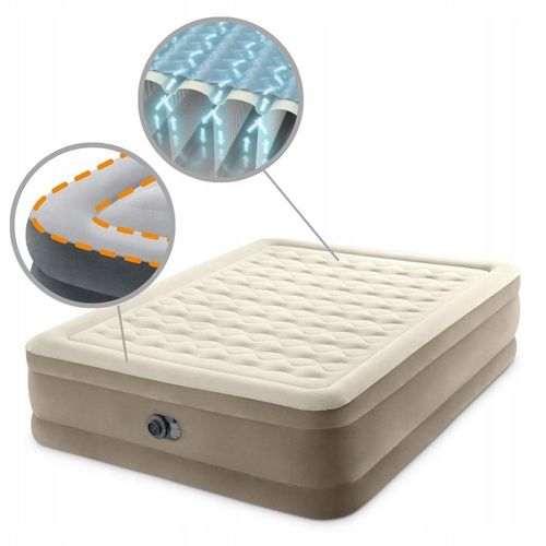 Materac dmuchany dwuosobowy łóżko do spania Intex 64428 z pompką na Arena.pl