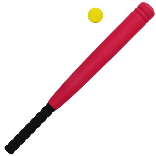 KIJ DO BASEBALLA JUNIOR 54CM Z PIŁKĄ SOFT CZERWONY na Arena.pl