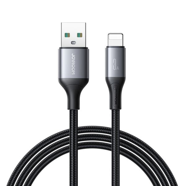 Kabel przewód USB-A - iPhone Lightning 3A 2m - czarny zdjęcie 1