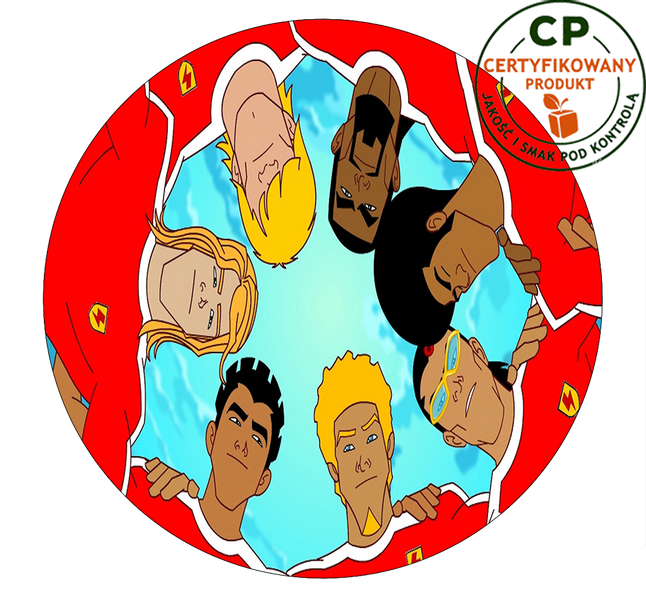 Opłatek na tort Supa Strikas zdjęcie 1