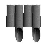 PALISADA OGRODOWA  STANDARD14,5CM*2,3MB GRAFITOWA - C 34-044