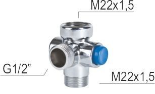 Przełącznik natrysku Dafi  - kolor chrom zdjęcie 2