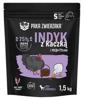 Hipoalergiczna karma dla małych psów - Paka Zwierzaka INDYK i KACZKA 1,5kg