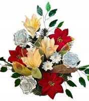 Stroik kompozycja grób bukiet sztuczny święta Boże Narodzenie STANPOL