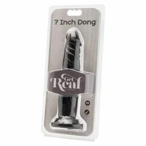 get real model 18 cm czarny - anatomiczny element intymny pvc na Arena.pl