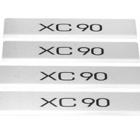 Listwa progowa VOLVO XC90 MK2 Stal nierdzewna 304 mat z czarnymi literami