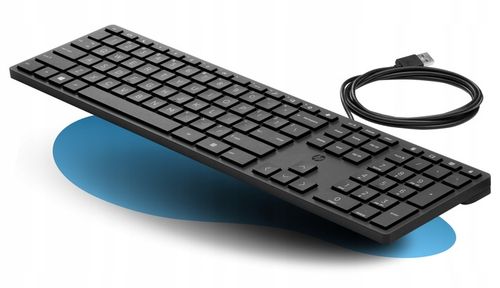 HP PRO!| Cicha biurowa klawiatura USB| Układ PL /US + Cyrylica |CZARNA SLIM na Arena.pl