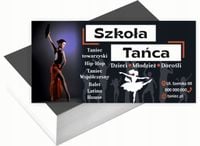 Wizytówki firmowe Foliowane 1000szt dużo wzorów SZKOŁA TAŃCA