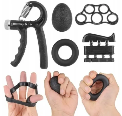 ŚCISKACZ DO RĄK TRENER DŁONI PALCÓW ZESTAW REHABILITACJYJNY REGULACJA na Arena.pl