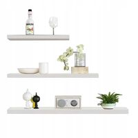 Zestaw Półek Ściennych Wiszących ARLES 30 40 50cm