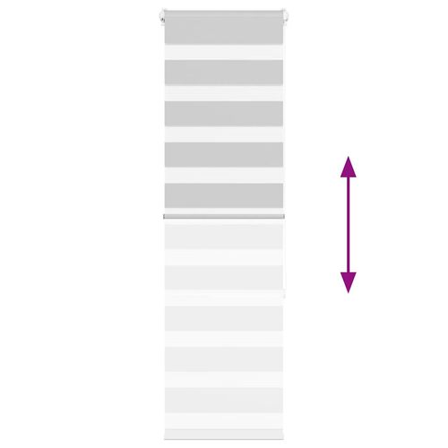 Roleta zebra, jasnoszara, szerokość tkaniny 40,9 cm, poliester na Arena.pl