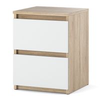 Szafka Nocna Dla Dzieci Nowoczesna 40cm Stolik Nocny Dąb Sonoma Biały Mat