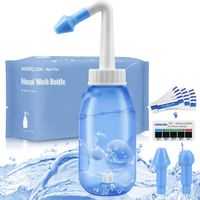 Zestaw do Płukania Zatok 300 ml + 30 Soli, Dorośli i Dzieci - Waterpulse