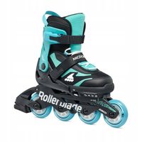 Rolki dziecięce Rollerblade Microblade Jr black/light blue 36.5-40.5 EU