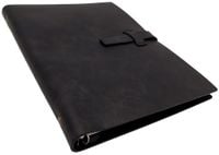 Notes skórzany A5 Vintage czarny z zamknięciem EE4