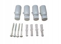 Komplet uchwytów do grzejników łazienkowych prosty