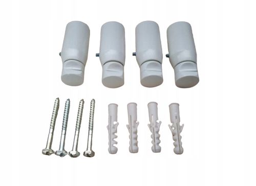 Komplet uchwytów do grzejników łazienkowych prosty na Arena.pl