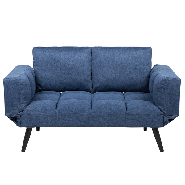 Sofa rozkładana ciemnoniebieska BREKKE zdjęcie 1
