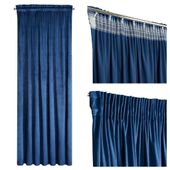 Zasłona gotowa na taśmie Eurofirany 140X270 MELANIE granat