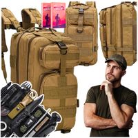 Plecak Turystyczny Wojskowy 35L + Zestaw Bushcraft Survival Kit 32el
