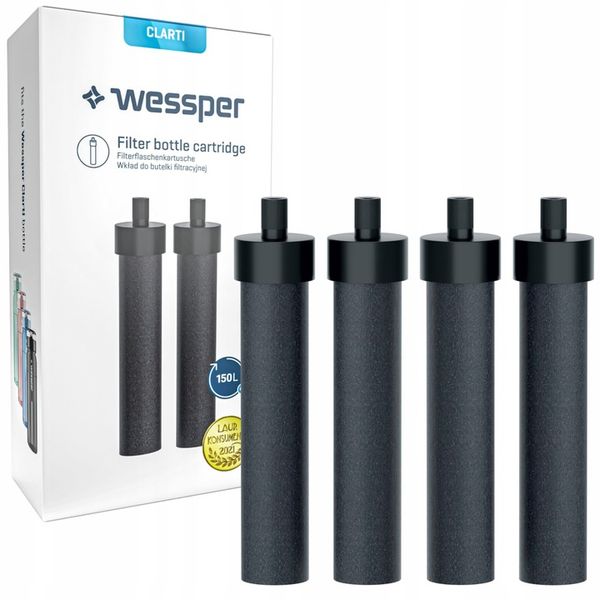 4x Filtr węglowy Wessper Clarti do butelki filtrującej Wessper ActiveMax zdjęcie 1