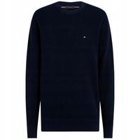 Tommy Hilfiger sweter mw0mw36347-dw5 niebieski okrągły rozmiar L