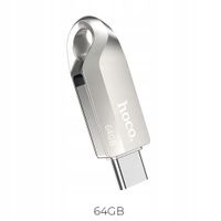 Pendrive 64GB USB 3.0 Hoco UD8 Nikiel (A+C)