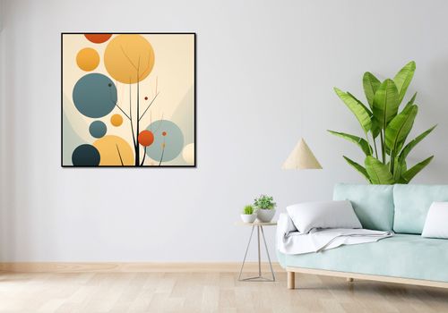 Plakat 100x100cm Harmonia Jesiennych Kolorów na Arena.pl