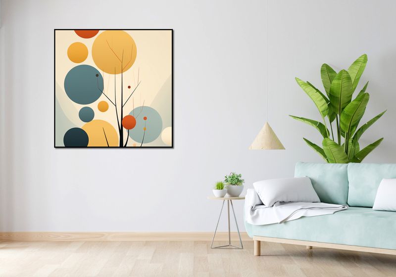 Plakat 100x100cm Harmonia Jesiennych Kolorów zdjęcie 4