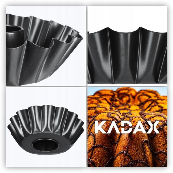 FORMA BLACHA Z KOMINEM DO PIECZENIA BABKI 25cm zdjęcie 3