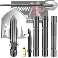 WIELOFUNKCYJNA SKŁADANA SAPERKA ŁOPATA WOJSKOWA TAKTYCZNA 12w1 SURVIVAL