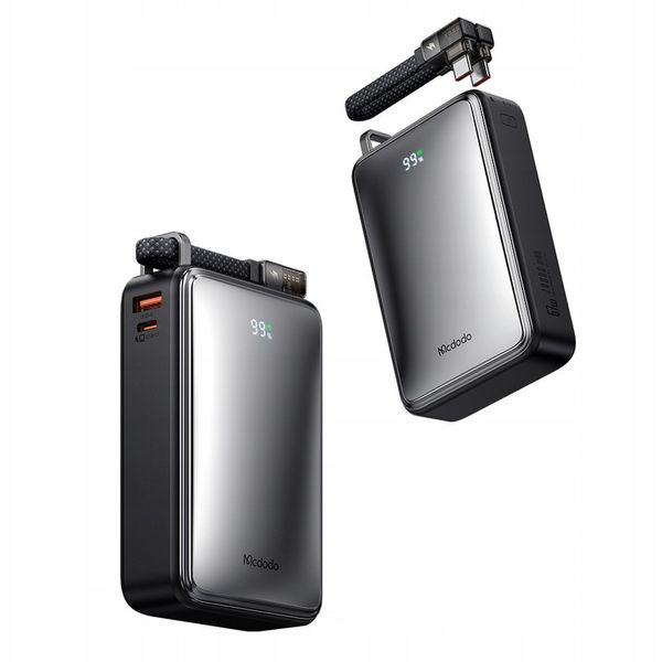 MCDODO POWERBANK 20000MAH Z WYŚWIETLACZEM 3X USB USB-C 67W + KABEL USB-C PD zdjęcie 4