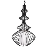 Lampa wisząca metalowa czarna KOLVA