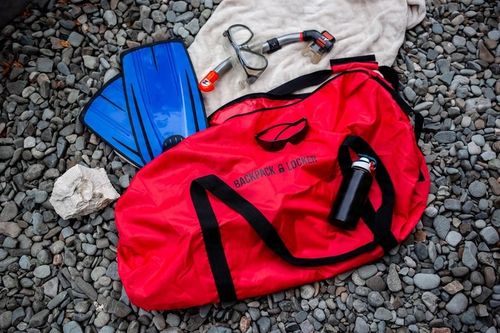 Pokrowiec na plecak do samolotu - 55-75l - Backpack Locker - czerwony na Arena.pl