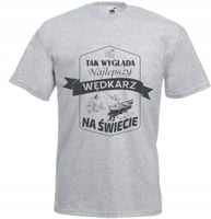 KOSZULKA T-SHIRT prezent dla wędkarza imię