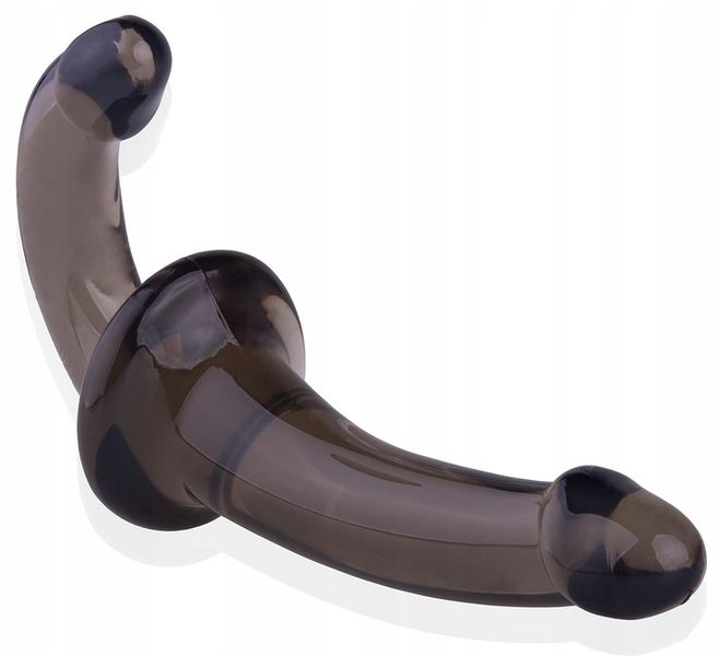 DWUSTRONNY ŻELOWY PENIS STRAP ON DLA PAR BEZ PASÓW zdjęcie 14
