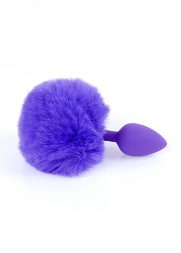 Plug-Jewellery Silicon PLUG - Bunny Tail - Purple na Arena.pl