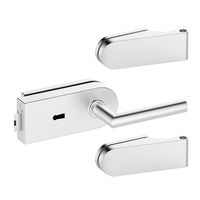 ZESTAW OKUĆ DO DRZWI SZKLANYCH NA KLUCZ PRAWY