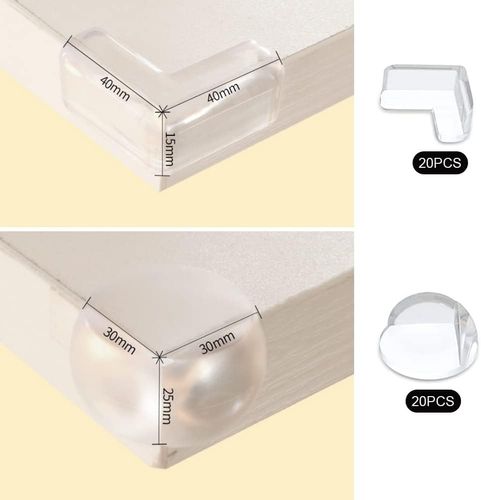 ZABEZPIECZENIA SZAFEK NA ROGI KANTY NAROŻNIK MEBLE STOŁU OCHRONA 40szt na Arena.pl