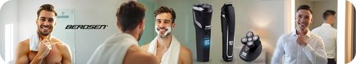 Maszynka do golenia golarka do brody zarostu 3 ostrza czarna Berdsen na Arena.pl