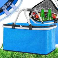 KOSZ PIKNIKOWY KOSZYK TERMICZNY SKŁADANY NA ZAKUPY LODÓWKA TURYSTYCZNA TERM