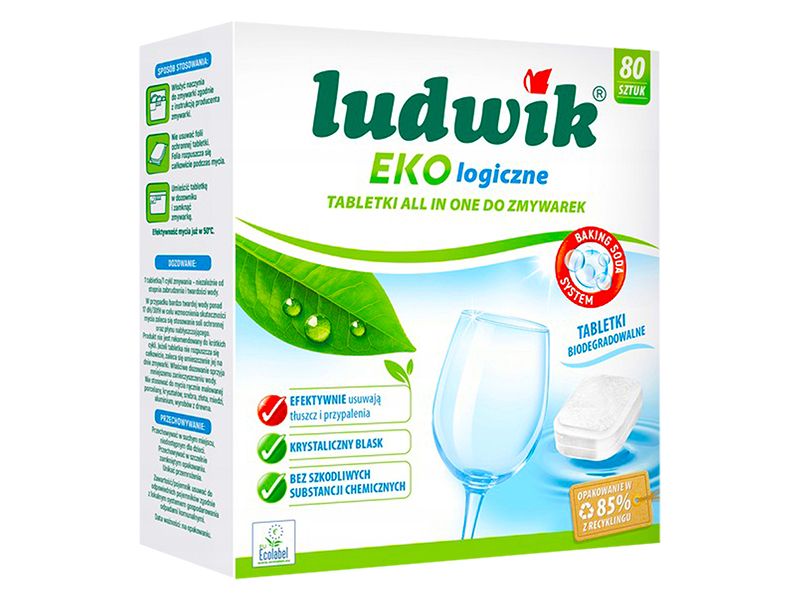 Ekologiczne tabletki do zmywarek 80 szt zdjęcie 1