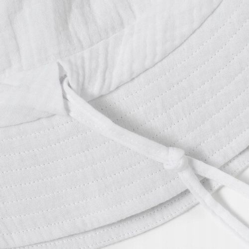 Kapelusz męski muślinowy bucket hat Biały M na Arena.pl