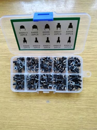 Zestaw przycisków tact switch mikroswitch 200 szt na Arena.pl