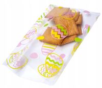 Torebki WORECZKI celofanowe foliowe prezenty WIELKANOC PISANKI 15x25 25 szt