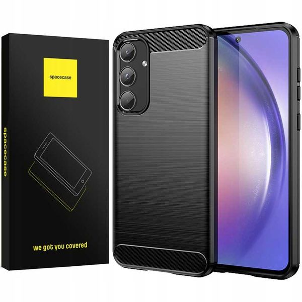 Spacecase Carbon Galaxy A55 5G black zdjęcie 1