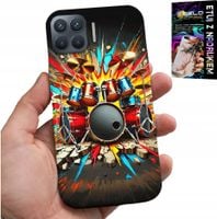 ETUI DO OPPO RENO 4 LITE - ROCK PERKUSJA BĘBNY ROCK & ROLL + FOLIA