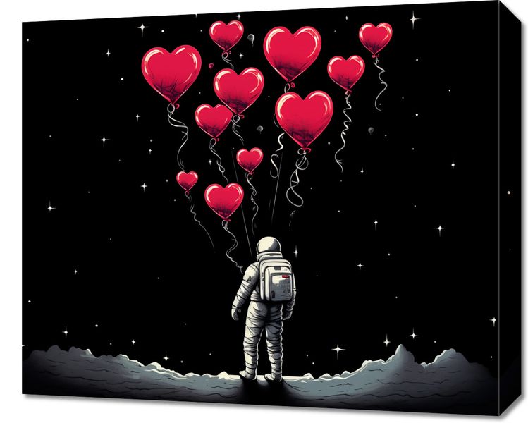 Obraz 60x50cm Astronauta Własnych Celi zdjęcie 1