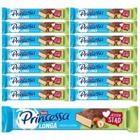 Princessa Longa Wafel orzechowy oblany mleczną czekoladą 40 g x 15 sztuk