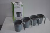 BO-CAMP MUG Kubek melamine z uchwytem 4 sztuki